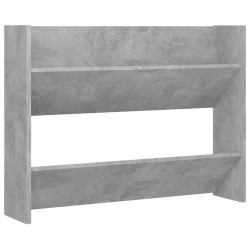 Armoires à chaussures murales 2 pcs Gris béton 80x18x60 cm 