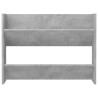 Armoires à chaussures murales 2 pcs Gris béton 80x18x60 cm 