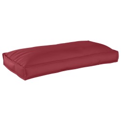 Coussin de palette pour siège/dossier rouge vin 120x60x12 cm en tissu Oxford 