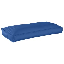 Coussin de palette pour siège/dossier bleu royal 120x60x12 cm en tissu Oxford 
