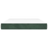 Matelas de lit à ressorts ensachés Vert foncé 140x190x20 cm 