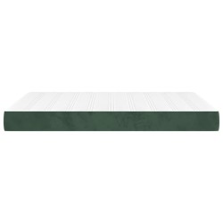 Matelas de lit à ressorts ensachés Vert foncé 140x190x20 cm 