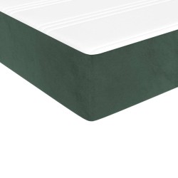 Matelas de lit à ressorts ensachés Vert foncé 140x190x20 cm 