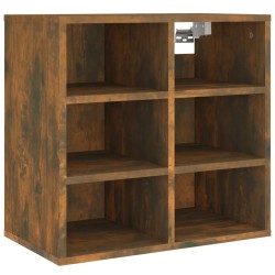 Armoire à chaussures Chêne fumé 52,5x30x50 cm 