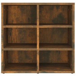 Armoire à chaussures Chêne fumé 52,5x30x50 cm 