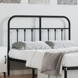 Tête de lit métal noir 120 cm 