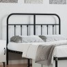 Tête de lit métal noir 120 cm 