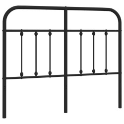 Tête de lit métal noir 120 cm 