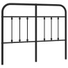 Tête de lit métal noir 120 cm 