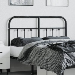 Tête de lit métal noir 120 cm 
