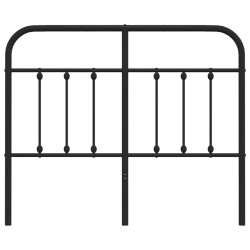 Tête de lit métal noir 120 cm 