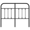 Tête de lit métal noir 120 cm 