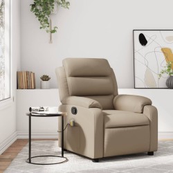 Fauteuil de massage inclinable Cappuccino Similicuir 