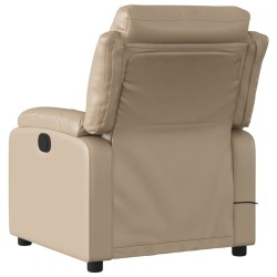 Fauteuil de massage inclinable Cappuccino Similicuir 