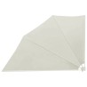 Auvent latéral pliable de balcon Crème 160 x 240 cm  