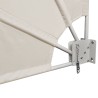 Auvent latéral pliable de balcon Crème 160 x 240 cm  