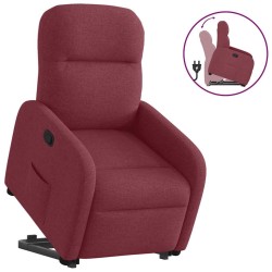 Fauteuil inclinable rouge bordeaux tissu 