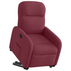 Fauteuil inclinable rouge bordeaux tissu 