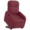 Fauteuil inclinable rouge bordeaux tissu 