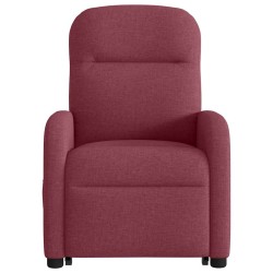 Fauteuil inclinable rouge bordeaux tissu 