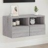 Meuble TV mural sonoma gris 60x30x30 cm bois d'ingénierie 