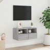 Meuble TV mural sonoma gris 60x30x30 cm bois d'ingénierie 