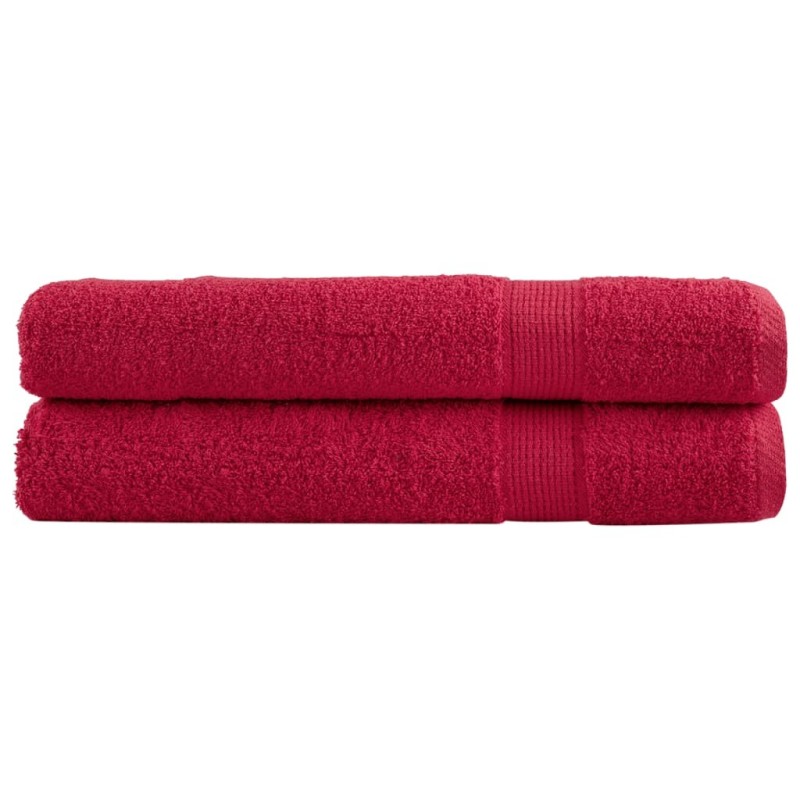 Serviettes de sauna de qualité supérieure SOLUND 2 pcs rouge 