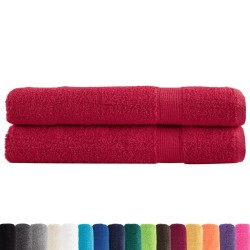 Serviettes de sauna de qualité supérieure SOLUND 2 pcs rouge 