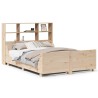Lit bibliothèque sans matelas 120x190 cm bois massif 