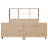 Lit bibliothèque sans matelas 120x190 cm bois massif 
