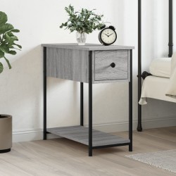 Table de chevet sonoma gris 30x60x60 cm bois d'ingénierie 