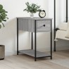 Table de chevet sonoma gris 30x60x60 cm bois d'ingénierie 