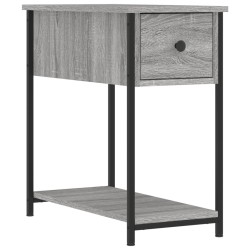 Table de chevet sonoma gris 30x60x60 cm bois d'ingénierie 