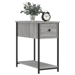 Table de chevet sonoma gris 30x60x60 cm bois d'ingénierie 