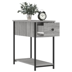 Table de chevet sonoma gris 30x60x60 cm bois d'ingénierie 