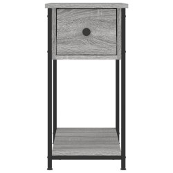 Table de chevet sonoma gris 30x60x60 cm bois d'ingénierie 