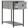 Table de chevet sonoma gris 30x60x60 cm bois d'ingénierie 