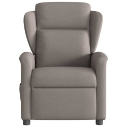 Fauteuil inclinable électrique Taupe Tissu 
