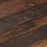 Table basse doré acier inoxydable et bois de mélèze massif 