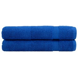 Serviettes de sauna de qualité supérieure SOLUND 2 pcs bleu 