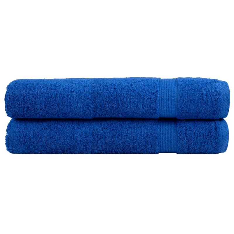 Serviettes de sauna de qualité supérieure SOLUND 2 pcs bleu 