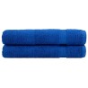 Serviettes de sauna de qualité supérieure SOLUND 2 pcs bleu 