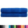 Serviettes de sauna de qualité supérieure SOLUND 2 pcs bleu 