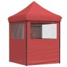 Tente de réception pliable escamotable avec 4 parois latérales 