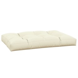 Coussin de palette crème 120x80x12 cm tissu 