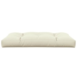 Coussin de palette crème 120x80x12 cm tissu 