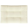 Coussin de palette crème 120x80x12 cm tissu 