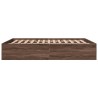 Cadre de lit sans matelas chêne marron 150x200 cm 