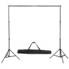 Système de support de toile de fond 300 x 300 cm Blanc 