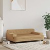 Lit pour chien marron 90x53x30 cm velours 